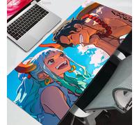 Tapis de souris One Piece Kawaii, accessoires de jeu, pour clavier d'ordinateur, tapis de bureau pour joueurs, Alfombrilla Xxl, tapis de souris Durable 3