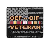 Tapis De Souris Operations Enduring Freedom (OEF) and Iraqi Freedom (OIF) Veteran Mouse Pad Portable Accessoires De Jeu Imperméable sous-Main pour Ordinateur Travail Gaming XL