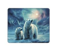 Tapis de souris ours polaires aurores boréales_78819065 Tapis de souris ours polaires aurores boréales_78819065 Tapis de souris pour homme et femme Tapis de souris d'ordinateur avec base en caoutchouc