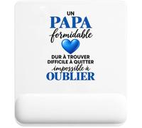 Tapis de Souris Papa Formidable | Tapis Ergonomique 22 × 18 cm Repose-Poignet Mousse | Bureau Télétravail Études | Idée Cadeau Fête des Pères Collègue Noël