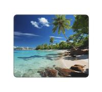 Tapis de souris Paradis tropical, tapis de souris pour homme et femme, tapis de souris d'ordinateur avec base en caoutchouc antidérapant, tapis de clavier pour le travail