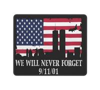 Tapis De Souris Patriot Day Never Forget 911 Accessoires De Jeu Antidérapante Mousepad Imperméable sous-Main pour Gaming Ordinateur Jeu S