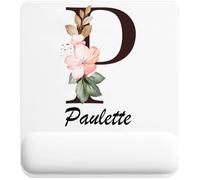 Tapis de Souris Paulette | Tapis Ergonomique 22 × 18 cm Repose-Poignet en Mousse | Bureau Télétravail Études | Cadeau Homme Femme Anniversaire Noël
