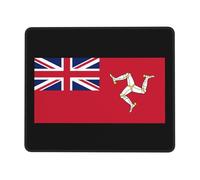 Tapis De Souris Pavillon Civil du Drapeau De L'Île De Man Tapis Souris Antidérapante Mousepad Glissement Facile Mouse Pad pour Ordinateur Bureau Jeu M