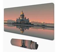 Tapis de Souris Paysage Tapis de Souris XXL 900x400 mm Russie sous Main Bureau avec Surface Imperméable et Base Antidérapante, Mouse Pad pour Bureau, Ordinateur, Améliore Précision et Vitesse 3Y-29