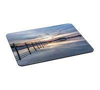 Tapis de Souris Pedea pour Le Jeu et Le Travail - avec Bords Cousus et Dessous antidérapant 35 x 26 cm Coastline