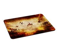 Tapis de Souris Pedea pour Le Jeu et Le Travail - avec Bords Cousus et Dessous antidérapant 35 x 26 cm Dragon Castle