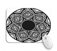 Tapis De Souris Peinture Abstraite Traditionnelle En Poterie Acoma, Dessin Artisanal Américain De L'Arizona Tapis De Souris Carré Lavable Tapis Souris, Pour Maison, Jeux, 25 x 30cm