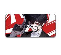 Tapis de Souris Persona 5 900x400mm Tapis de Souris XXL Multifonction Gaming Mousepad XXL Grand sous Main, Anime Souris 3mm Bureau Anti-Glissant Surface Texturée pour Ordinateur, H