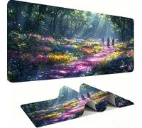 Tapis de Souris Personnages De Jardin XXL 1000x500x3 mm Grand Tapis Souris Bords Cousus Imperméable Antidérapant Grand Accessoire Bureau étendu, Ordinateur Portable Améliore Précision Vitesse j0xk-679