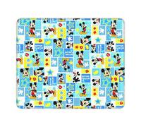 Tapis de souris personnalise Mickey Mouse Collage Cartoon Gaming, base en caoutchouc antiderapante, bord verrouillé, tapis de souris pour ordinateur portable de bureau