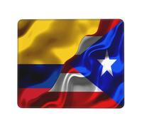 Tapis De Souris Personnalité Drapeau De La Colombie Drapeau De Porto Rico Mouse Pad Antidérapante sous-Main Portable Mousepad pour Bureau Travail Ordinateur S