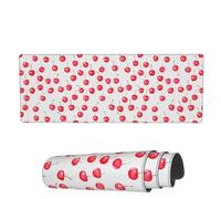 Tapis De Souris Petites Cerises Glissement Facile Doux Tapis De Souris Carré, Pour Ordinateur, Jeux, Ordinateur Portable, 80x30cm