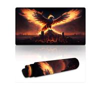 Tapis de Souris Phoenix from The Ashes 40 x 75 cm avec Bords Cousus Base en Caoutchouc Naturel antidérapant et Durable