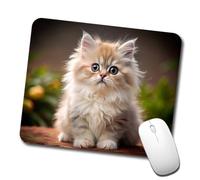Tapis De Souris Photo d'un Chaton Persan Résistant Tapis Souris Étanche Mousepad pour Gaming Accessoires Travail 10X12In