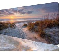 Tapis de Souris Plage Tapis de Souris Gaming XXL 600x300x3mm, Usine Mouse Pad Imperméable et Antidérapant Les Bords à Double Couture Assurent Durabilité, Tandis Tissu Microfibre Cadeaux Homme N1-1043