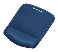 Fellowes Tapis de souris 9287302 Repose-poignet PlushTouch mousse mémoire de forme Bleu