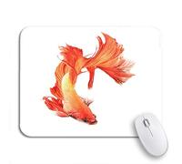 Tapis De Souris Poisson Betta Bleu Siamese Fighting Splendens en Vue De Dessus avec Tapis De Souris D'Ordinateur Base en Caoutchouc Antidérapante Tapis Souris, pour Maison, Jeux, 25 x 30cm