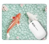 Tapis De Souris Poisson Rouge Mouse Pad Petit 60 x 40 cm, Animal Tapis Souris Gamer, Base en Caoutchouc Imperméable et Antidérapante, Offrez-Vous Une Glisse Ultra-Douce et Un Suivi Optimal p1j-802