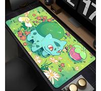 Tapis de souris Pokemon Bulbasaur 90x40cm, accessoires de jeu animés, tapis de souris xxl complet, tapis de clavier d'ordinateur, tapis de bureau Varmilo TK-0000007073