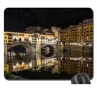 Tapis De Souris, Ponte Vecchio Florence Toscane Italie Architecture Tapis De Souris Gamer Antidérapante Tapis Souris Stable Tapis De Bureau pour Jeux Souris Pc 25X30Cm
