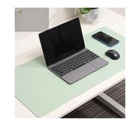 Tapis de souris portable grand tapis jeu imperméable antidérapant en cuir PU bureau clavier d'ordinateur Pour Bureau(Light green,100 X 50 CM)