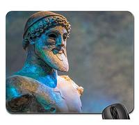 Tapis De Souris, Poséidon Dieu Dieu De La Mythologie De La Mer Statue Tapis Souris Antidérapante Tapis De Souris D'Ordinateur Moderne Souris De Bureau pour Ordinateur Jeux Souris 25X30Cm