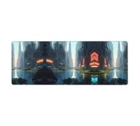 Tapis de souris pour clavier La ville sur l'eau (30,5 x 80 cm), convient pour ordinateur, console, bureau, jeux, étude, tapis de bureau extra large