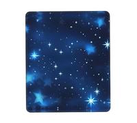 Tapis de souris pour ordinateur portable, motif étoiles brillantes, bleu, 25,4 x 30,5 cm, bureau 20,9 x 24,1 cm