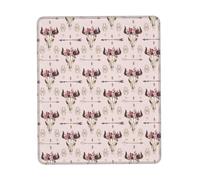 Tapis de souris pour ordinateur portable, motif tête de taureau, tribal, 25,4 x 30,5 cm, bureau 20,9 x 24,1 cm