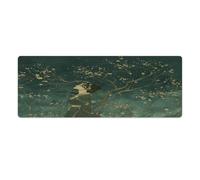 Tapis de souris pour ordinateur portable, tapis de souris portant une robe verte imprimée pour le bureau et la maison