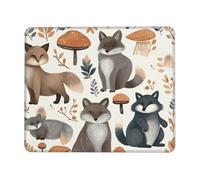 Tapis de souris pour souris sans fil, tapis de clavier d'ordinateur avec caoutchouc antidérapant, tapis de bureau carré pour bureau et ordinateur portable, 21,1 x 26,2 cm