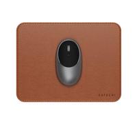 Satechi Tapis de souris Premium aspect cuir – Végan, résistant aux rayures, 25×19 cm – Marron