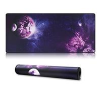 Tapis de souris professionnel XXL Cmhoo (35,4 x 15,7 x 0,1 po, motif plan te ciel)
