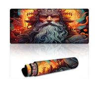 Tapis de Souris psychédélique Père des Dieux du Nord 40 x 90 cm sous-Main texturé de qualité supérieure antidérapant et imperméable Bords Cousus pour Jeux Bureau et Maison