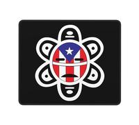 Tapis De Souris Puerto Rico Flag Sun Tribal Sol Taino sous-Main Résistant Aux Eclaboussures Mouse Pad Antidérapante Accessoires De Jeu pour Ordinateur Portable Ordinateur Jeu XL