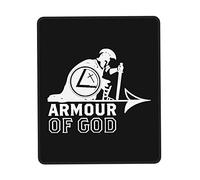 Tapis De Souris Put on The Whole Armor of God Mouse Pad Anti-Dérapant sous-Main Comfortable Mousepad pour Table Travail Claviers 25X30CM