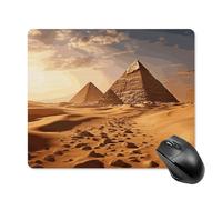 Tapis de souris Pyramid Africa Desert avec bords cousus, tapis de souris lavable en tissu antidérapant en caoutchouc, design parfait pour les jeux, ordinateur portable, travail de bureau