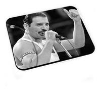 Tapis de souris Queen freddy mercury wembley rock 80's noir et blanc Noir G