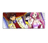 Tapis De Souris Rebel Lulu 800X300Mm Extra-Large, Tapis De Jeu, Tapis De Souris Anti-Dérapant en Caoutchouc Naturel avec Bordure Verrouillable De 3 Mm,