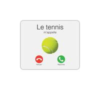 Tapis de souris rectangle le tennis m'appelle