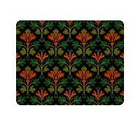 Tapis de souris rectangulaire à feuilles vertes | Tapis de souris rectangulaire pour jeu vidéo | Précision et vitesse améliorées | Base en caoutchouc pour une adhérence stable sur les surfaces lisses