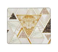 Tapis de souris rectangulaire à motif géométrique abstrait pour ordinateur, tapis de souris antidérapant 25,4 x 30,5 cm, 20,9 x 24,1 cm