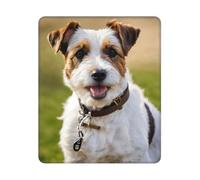 Tapis de souris rectangulaire avec base antidérapante, motif chien mignon, 25,4 x 30,5 cm
