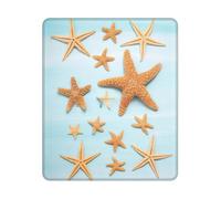 Tapis de souris rectangulaire avec base antidérapante, motif été maritime 3D, 25,4 x 30,5 cm