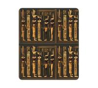 Tapis de souris rectangulaire avec base antidérapante, motif hiéroglyphe égyptien antique, 25,4 x 30,5 cm