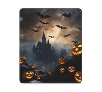 Tapis de souris rectangulaire avec base en caoutchouc antidérapant Motif chauves-souris volantes 30,5 x 25,4 cm