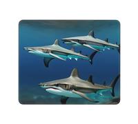 Tapis de souris rectangulaire avec motif requins marteaux, pour ordinateur portable, 25,4 x 30,5 cm