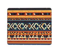 Tapis de souris rectangulaire avec motifs nationaux africains imprimés, pour ordinateur, tapis de souris antidérapant 25,4 x 30,5 cm, 20,9 x 24,1 cm