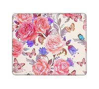 Tapis de souris rectangulaire en caoutchouc antidérapant pour bureau, maison, jeux vidéo, 25,4 x 30,5 cm